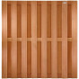 Schutting hardhout keruing Timber recht 15L rvs (180 x 180 cm) v-groef schermdikte 3,9 cm