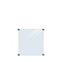 Glasplaat | Gehard glas 8,76 mm helder glas tbv ronde palen (90 x 91 cm)