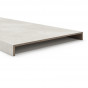 Overzettreden met neus (2 treden) - PVC toplaag - Moon grey - 150 x 55 cm