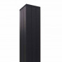 Tuinpaal zelfbouw Modular/Mix & Match zwart aluminium 6,8 x 6,8 cm tbv schutting 200 cm
