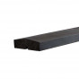 Afsluitplank vuren tbv rabatsysteem | voor Plus Plank en Klink zwart (200 cm)