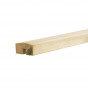 Afsluitplank vuren tbv rabatsysteem | voor Plus Plank en Klink groen geimpregneerd (174 cm)