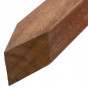 Paal hardhout Cupiuba 6,5 x 6,5 cm (250 cm) gepunt geschaafd
