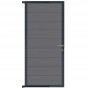 Tuindeur aluminium antraciet frame Modular - composiet rock grey (90 x 200 cm)