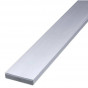 Ligger aluminium blank aluminium met 2 eindkappen 180 cm