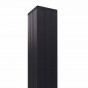 Tuinpaal Modular/Mix & Match zwart aluminium 6,8 x 6,8 cm tbv schutting 180 cm