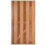 Tuindeur hardhout kempas Timber recht rvs (90 x 180 cm) v-groef schermdikte 4,1 cm