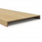 Overzettreden met neus (2 treden) - PVC toplaag - Nougat oak - 150 x 55 cm