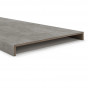 Overzettreden met neus (2 treden) - PVC toplaag - Mercurius grey - 150 x 55 cm