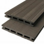 Vlonderplank composiet 2,1 x 14,5 cm antraciet (3,6 mtr) vlak en fijne ribbel (set van 2 planken)