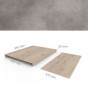 Overzettreden met neus (2 stuks) | PVC WPC | Matterhorn | Box A 95,6 x 81,5 cm