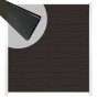 Zelfbouw schutting composiet Mix & Match antraciet - wit alu accessoires (180 x 200 cm)