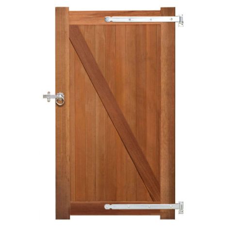 Poort hardhout bankirai Belmonte incl. beslag (100 x 180 cm)