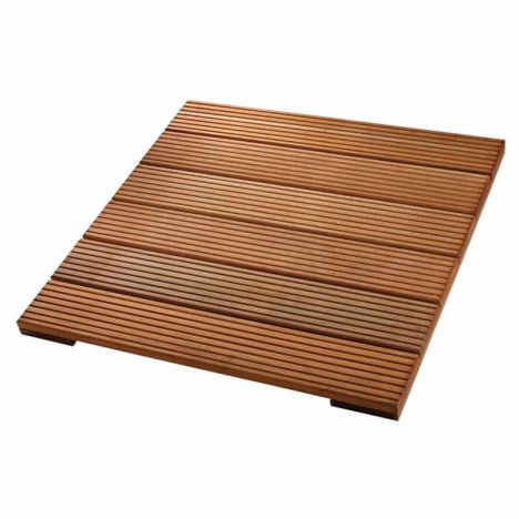 Terrastegel hardhout Bankirai 90 x 90 cm (50 mm) groeven