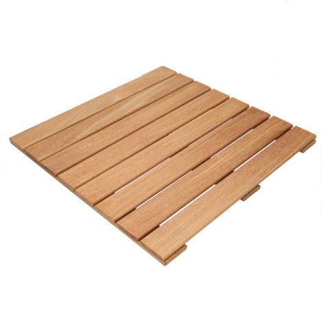 Terrastegel hardhout Cumaru 50 x 50 cm (22 mm) vlak geschaafd