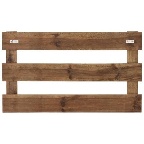 Tuinhek grenen Timber XL recht bruin geimpregneerd (120 x 70 cm)