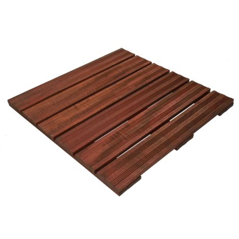 Terrastegel hardhout Morado 50 x 50 cm (24 mm) semi-ribbel