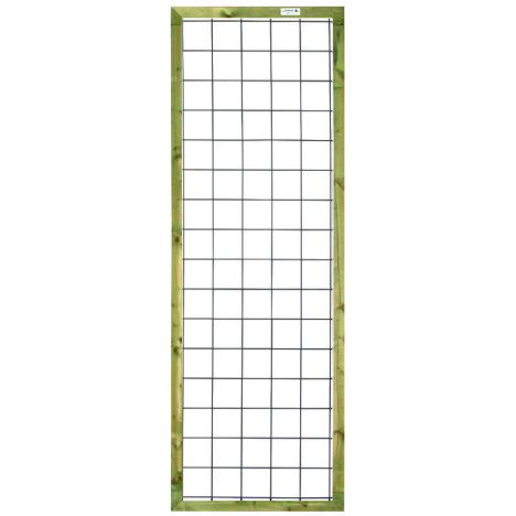 Draadscherm verzinkt zachthout kader groen geimpregneerd (60 x 180 cm)