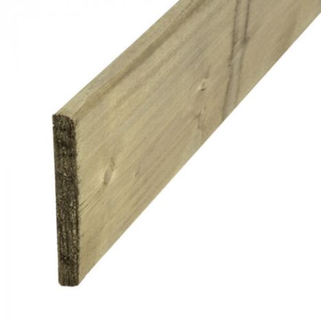Schuttingplank vuren 1,6 x 14,2 cm groen geïmpregneerd geschaafd