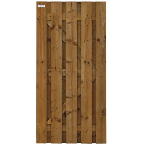 Tuindeur Timber vuren bruin geimpregneerd (90 x 180 cm) geschaafd schermdikte 4,7 cm