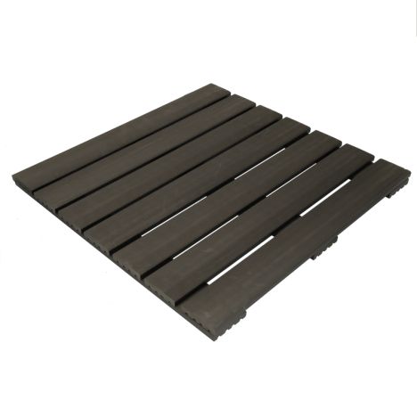 Terrastegel composiet 50 x 50 cm antraciet FSC 24 mm massief