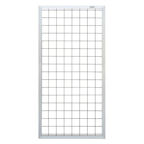 Draadscherm Forte aluminium kader met zwart draad (90 x 180 cm)