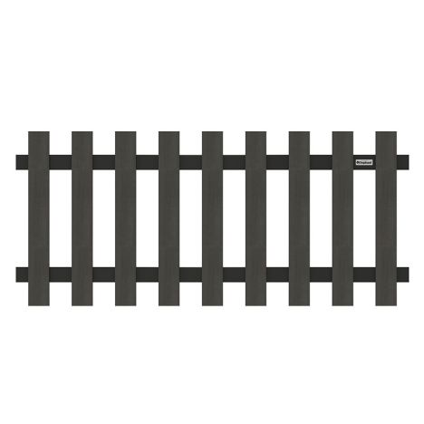 Tuinhek composiet Luxe antraciet met antraciet aluminium gepoedercoat frame (180 x 80 cm)