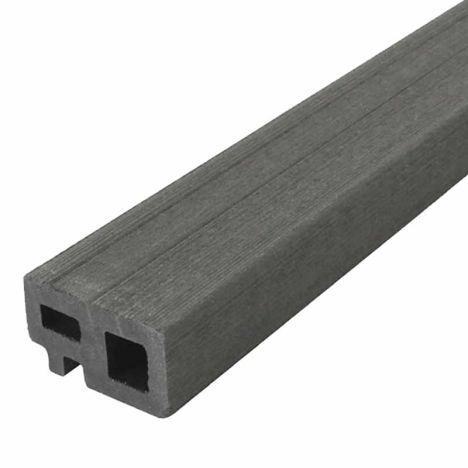 Onderregel/randafwerking composiet rock grey 2,35 mtr (set van 2 stuks)