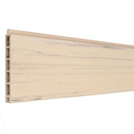Mix & Match lamel - composiet - bicolor grijs - 180 x 14 cm (2 stuks)