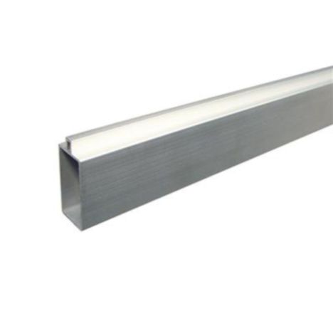 Onder- en bovenregel set blank aluminium tbv Modular schutting