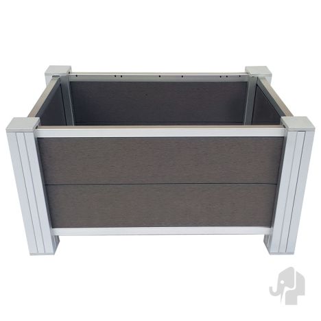 Plantenbak composiet - Rock Grey - 45 x 76 x 40 cm - incl. binnenbak