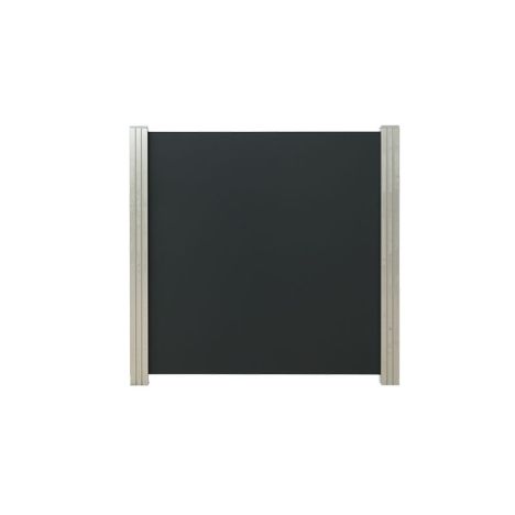 Tuinhek aluminium composiet donkergrijs 90 x 97 cm