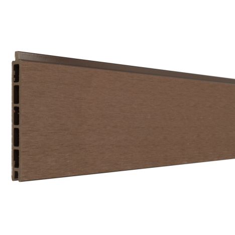 Mix & Match lamel - composiet - donkerbruin - 180 x 14 cm (2 stuks)