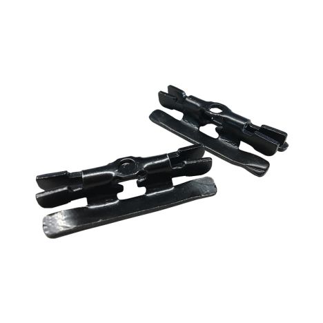 Bevestigingsclips RVS zwart gecoat incl schroeven+boor+bitje (100 stuks)