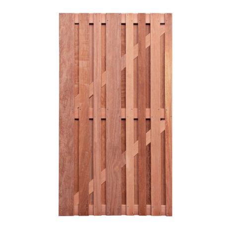 Tuindeur hardhout cedrinho - Mix Stripes (100 x 180 cm) dikte 4,5 cm