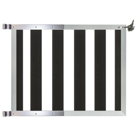 Tuinhek poort composiet Design antraciet met alu frame incl. hang- en sluitwerk (100  x  80 cm)