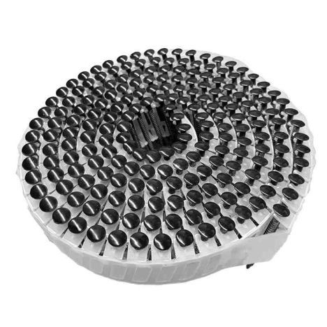 RVS nagel BKV 2,7/2,9x50mm 200 stuks op rol zwart gepoedercoat