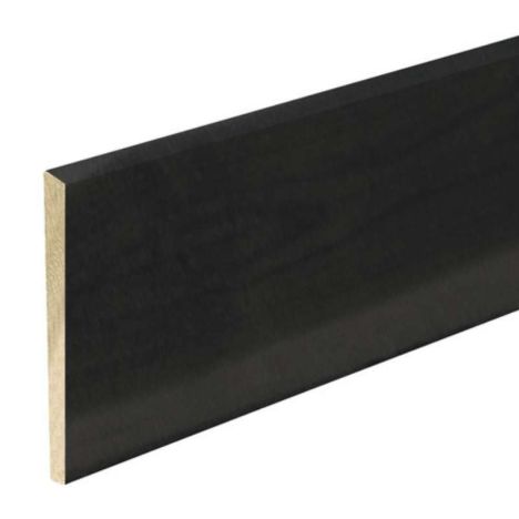 Schuttingplank vuren 1,6 x 15 cm zwart (360 cm) gezaagd