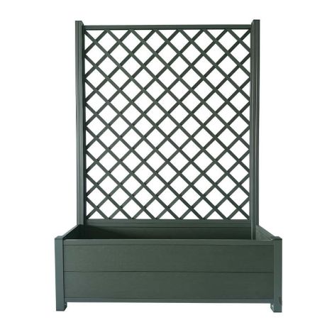 Plantenbak met trellis composiet - Antraciet - 39 x 120 x 170 cm