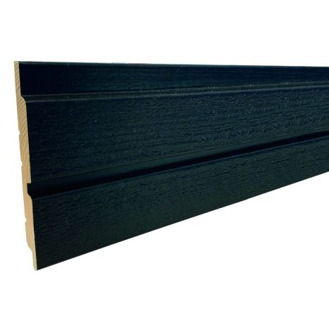 Vuren zwart 1,9 x 13 cm - 3.60 meter