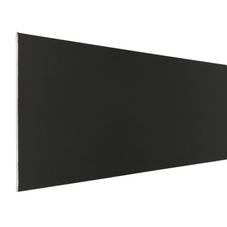 Stootbord - SPC - Zwart RAL9005 - 130 x 20 cm