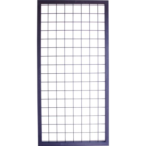 Draadscherm Bari antraciet composiet kader met zwart draad (90 x 180 cm)