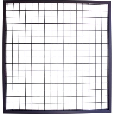 Draadscherm Bari antraciet composiet kader met zwart draad (180 x 180 cm)