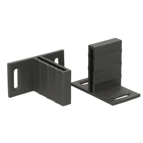 T-beslag antraciet aluminium voor C-Wood schermen (8 stuks)