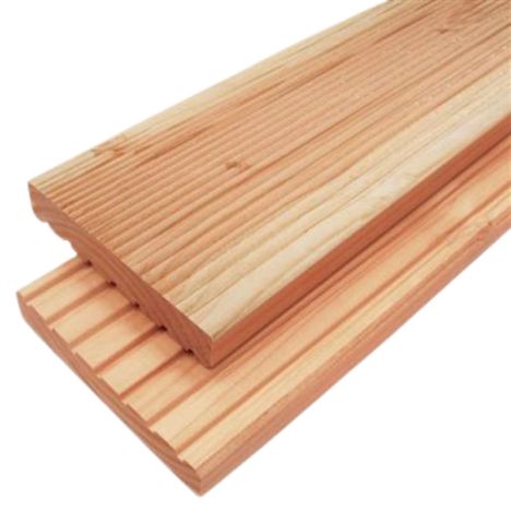 Vlonderplank Douglas 2.5 x 14,0 cm gedroogd groef/ribbel