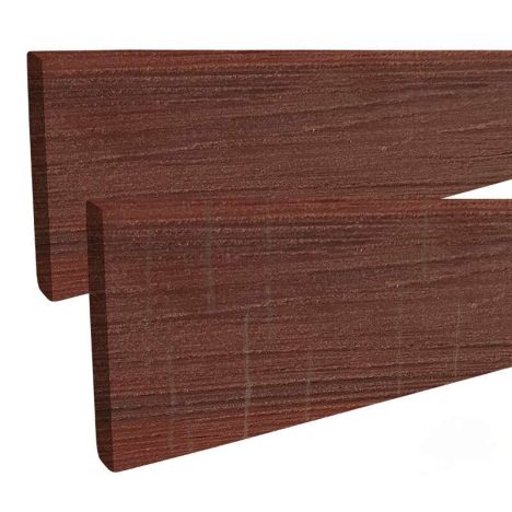 Randafwerking composiet Padoek rood (2,2 mtr)