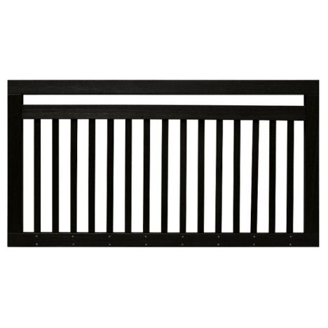 Tuinhek hardhout bankirai - Industrieel - Zwart gelakt (150 x 80 cm)