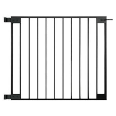 Tuinpoort aluminium industrieel zwart gepoedercoat incl. beslag (100 x 85 cm)