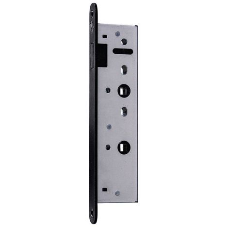 Magneet binnendeurslot zwart - vrij/bezetslot smal - opdek