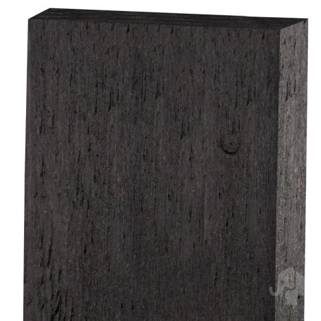 Colourwood board zwart 1,8 x 18 cm - 3.65 meter